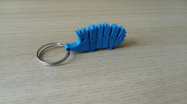 Hedgehog toy keychain